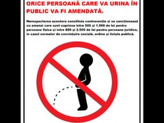 Placuta cine va urina in public va fi amendata